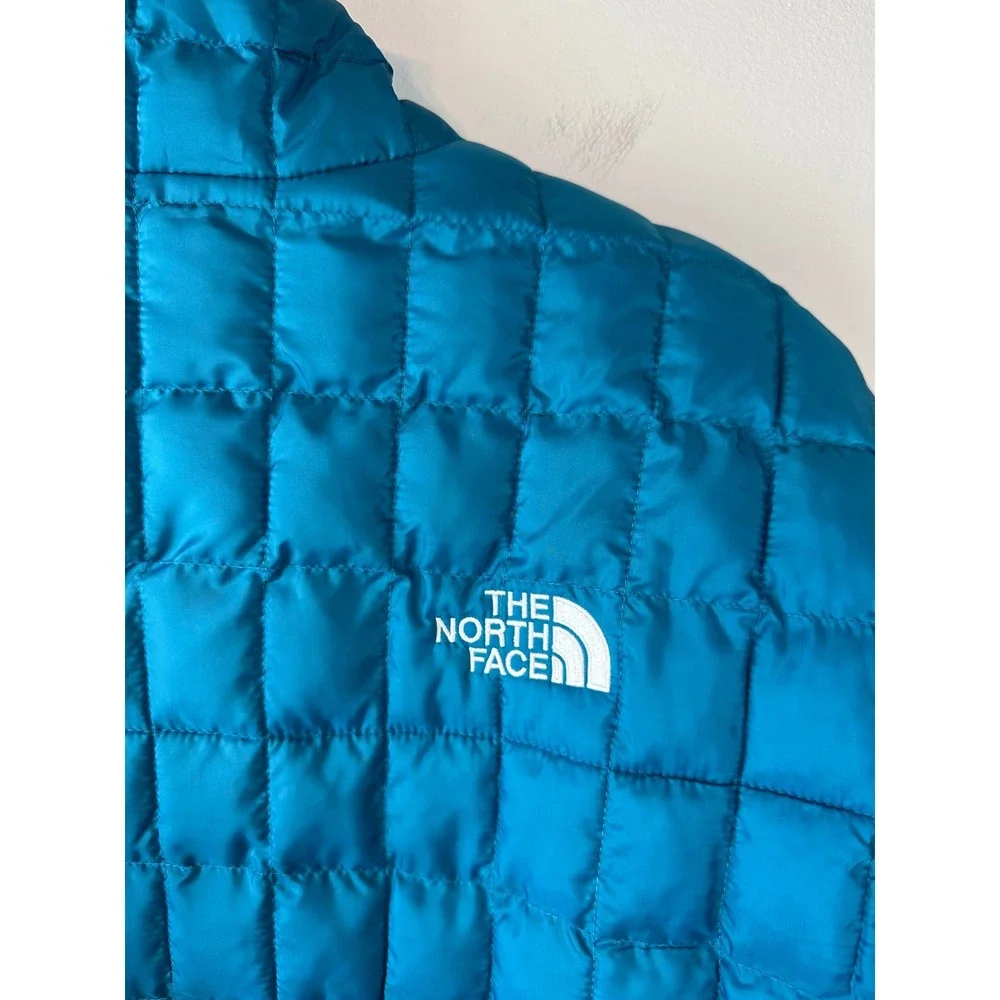 THE NORTH FACE Mens Thermal Insulated Jacket Digital Steel Blue Travel XL NWT